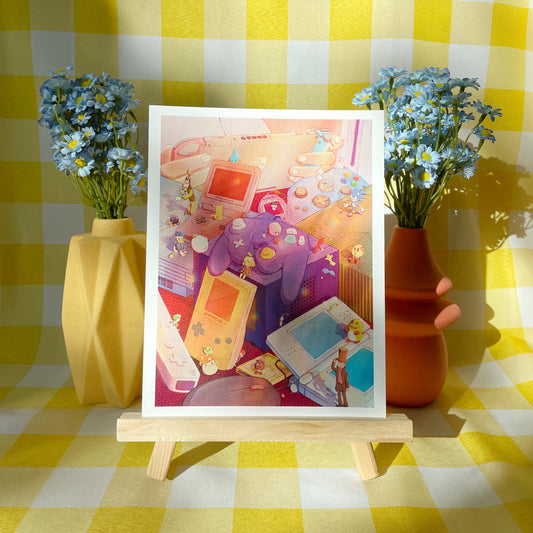 Gaming Nostalgia Art Print