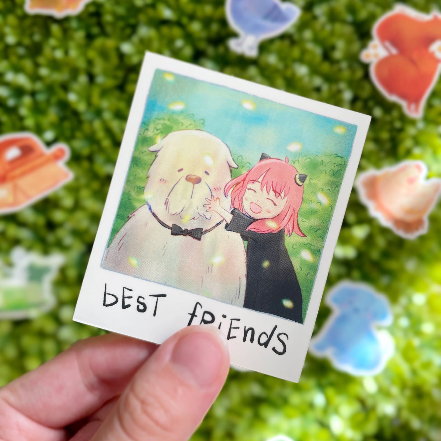 Girl and Dog Best Friends Sticker