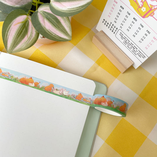 Capybara Friends Washi Tape