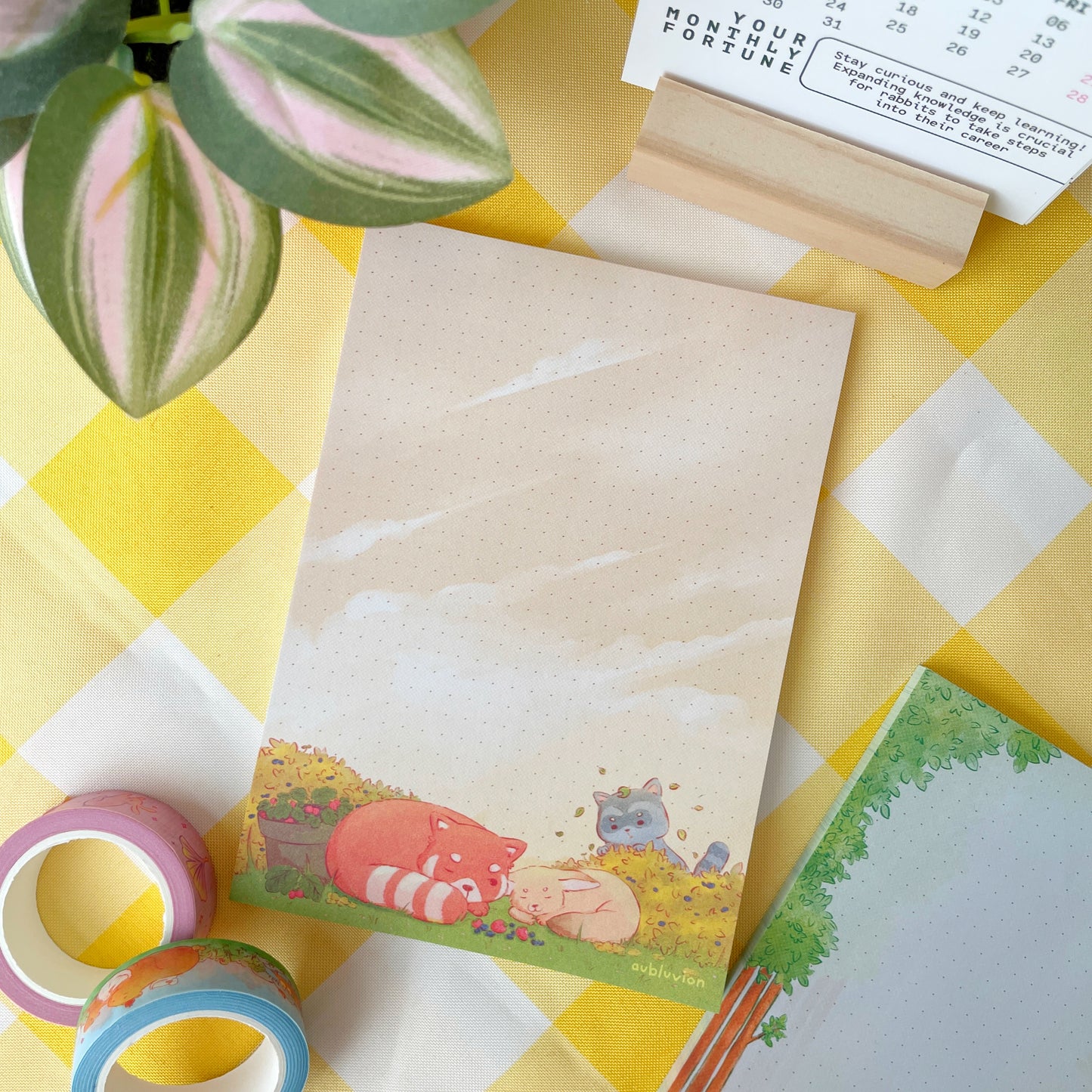 Critter Friends Notepad