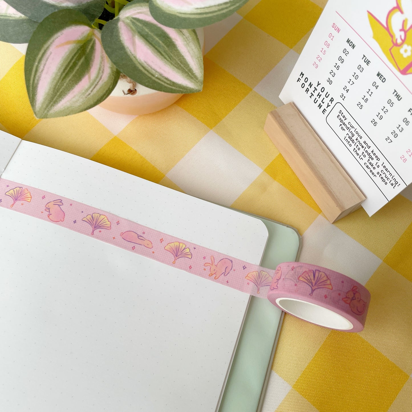 Ginkgo Bunny Washi Tape