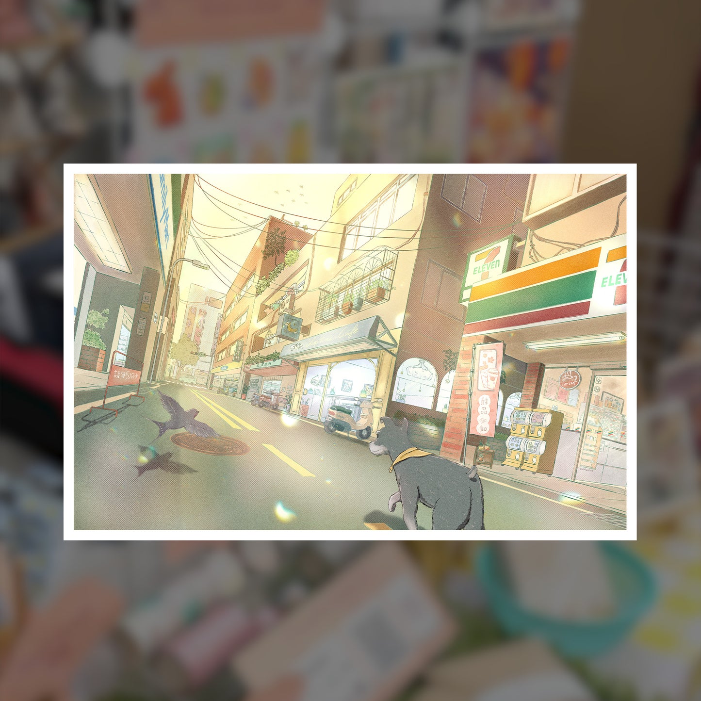Morning Stroll in Taiwan Art Print