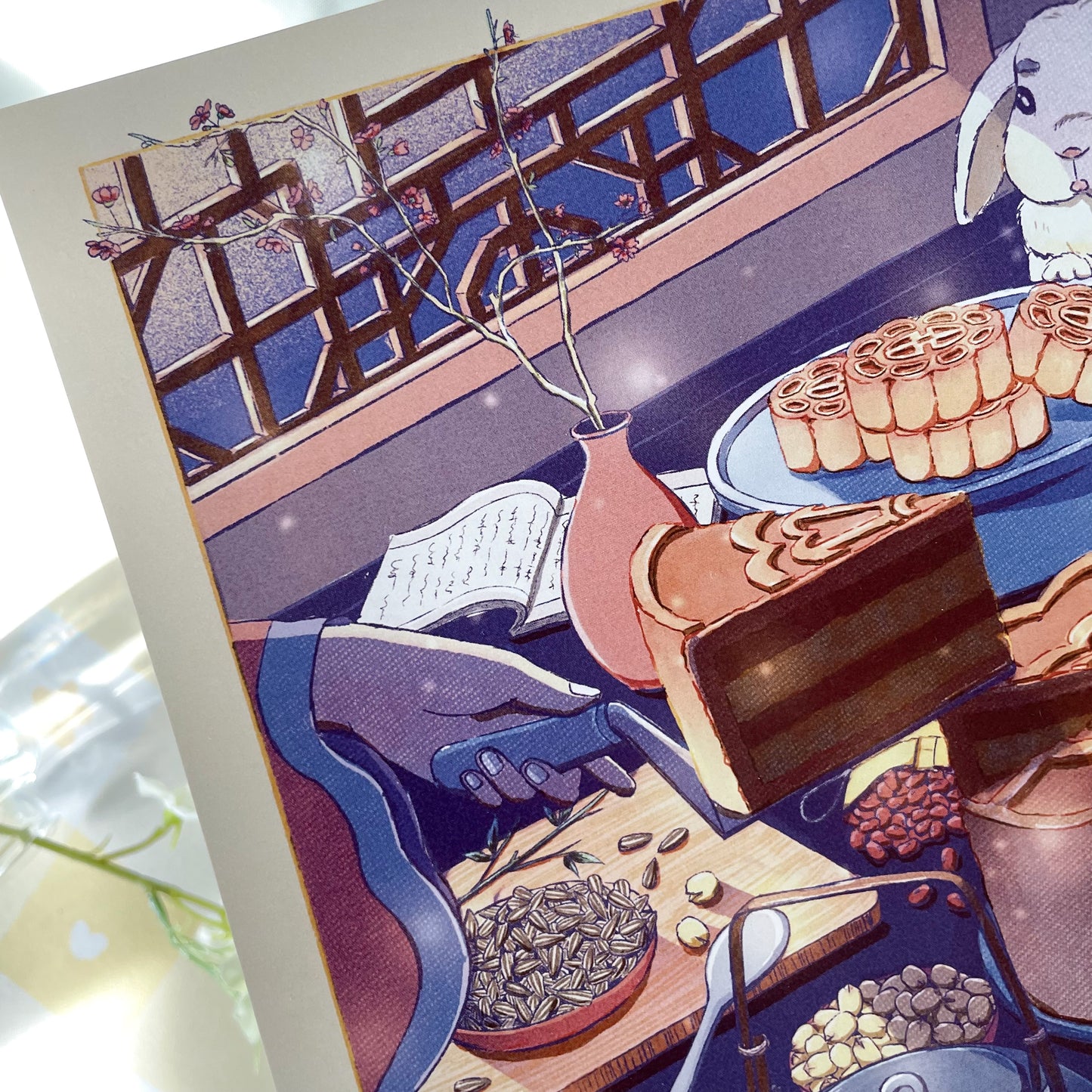 Mooncake Tea Party Art Print