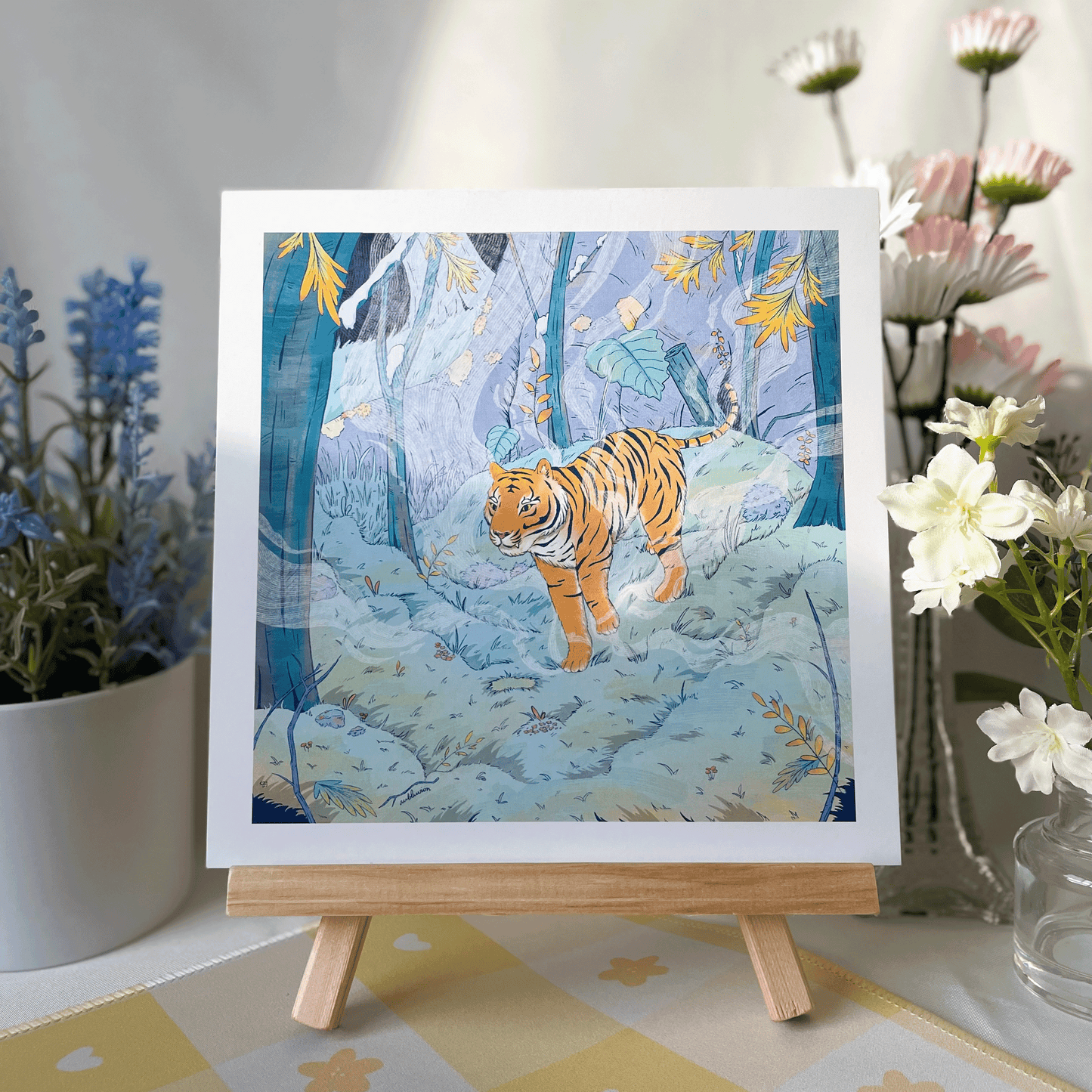 Tiger in the Forest Art Print