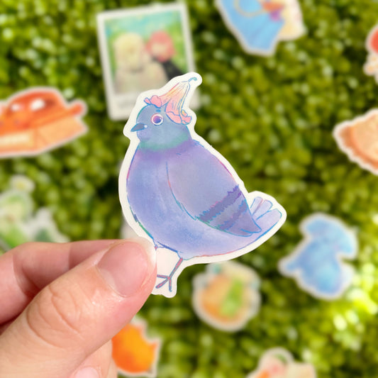 Flower Pigeon Sticker