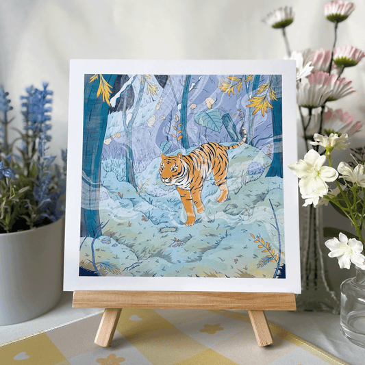 Tiger in the Forest Art Print